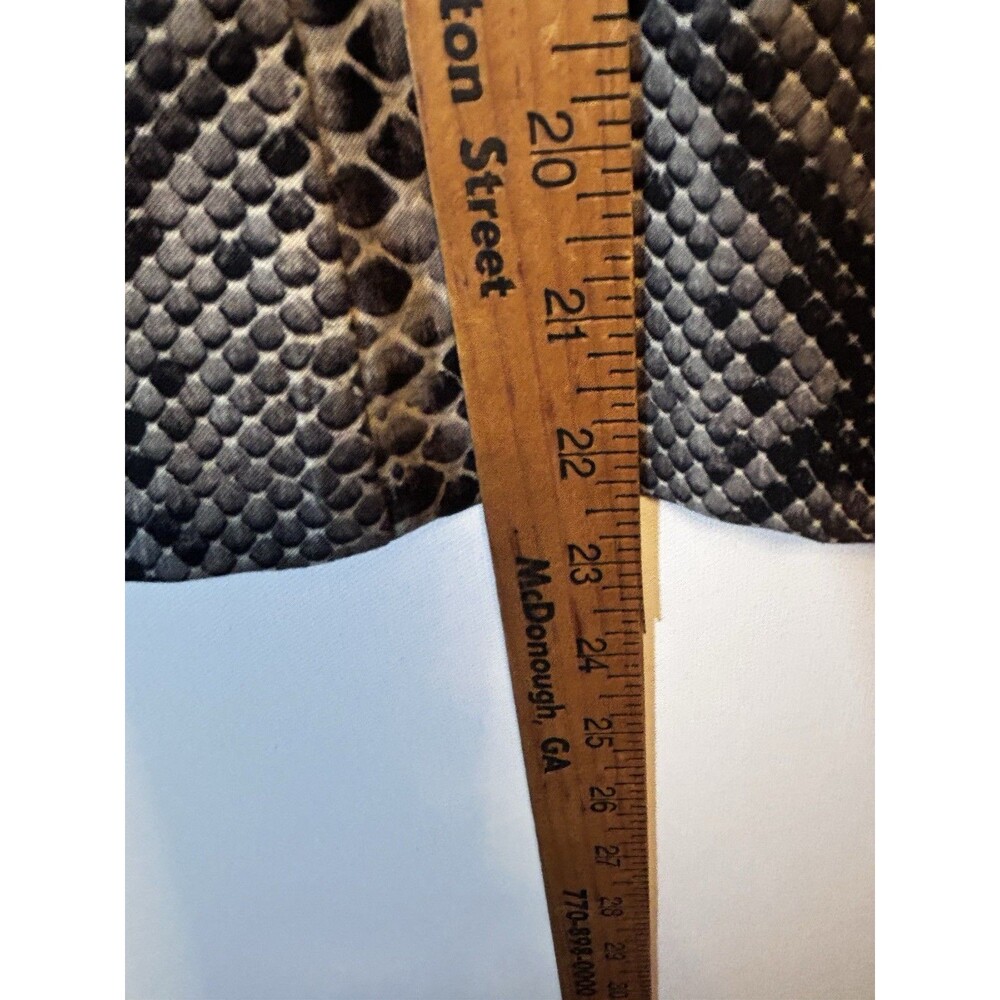 Positive Attitude Womens Size 14 Snake Print Zip Front Jacket Black Gray Career - Picture 8 of 15